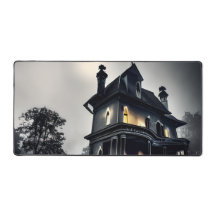 Beängstigendes Spuk Herrenhaus in der Abenddämmeru