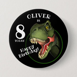 Beängstigendes T-Rex Dinosaurier Kinderalter Button