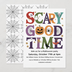 Beängstigendes Time-Halloween-Party Einladung