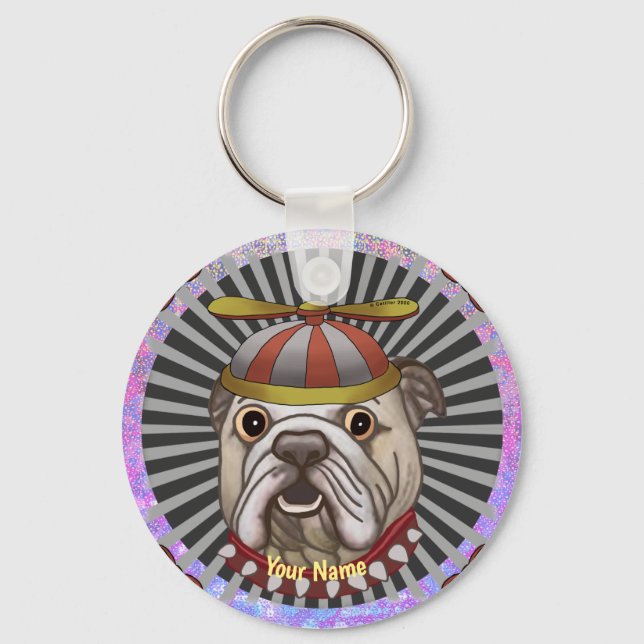 Beanie BullDog Schlüsselanhänger (Vorderseite)
