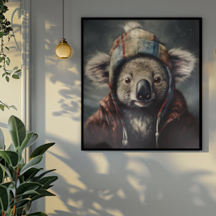 Beanie Bunch Koala Wintermütze Poster