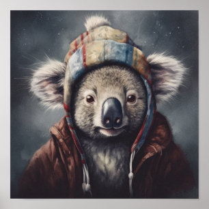 Beanie Bunch Koala-Wintermützenposter Poster