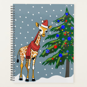 Béanie de la jolie Giraffe et Écharpe avec sapin d