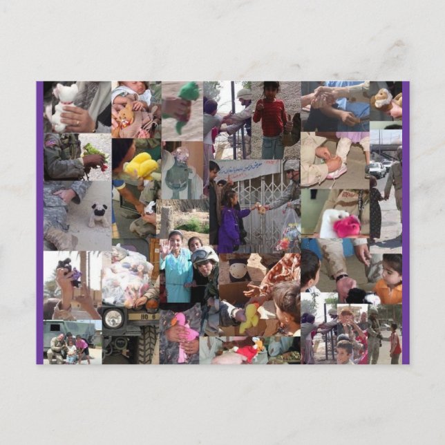 Beanies für unsere Truppen Postkarte (Vorderseite)