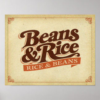 Beans and Rice (Rice and Beans) Poster