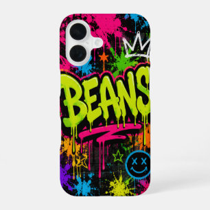 BEANS Neon-Graffiti-Straßenkunst iPhone 16 Hülle