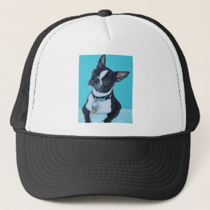 Beans the Boston Terrier Painting Truckerkappe
