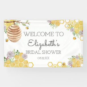 Beant to Bee Brautparty Watercolor Beehive Banner