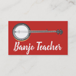 Beantown Banjo Lehrer Persönlich Visitenkarte
