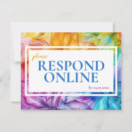 Beantworten Sie online Ethereal Bloom RSVP Karte