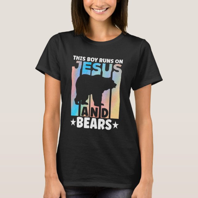 Bear Apparel Grizzly Wildlife Animal Bear for Boys T-Shirt (Vorderseite)