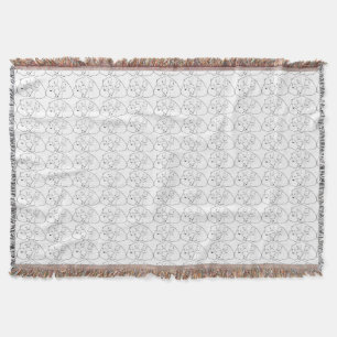 Bear Art Blanket Mother & Cubs Bear Throw Blanket Decke