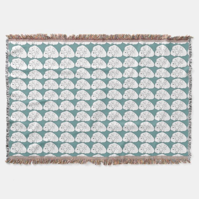 Bear Art Blanket Mother & Cubs Bear Throw Blanket Decke (Vorderseite)