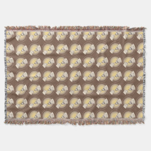 Bear Art Blanket Mother & Cubs Bear Throw Blanket Decke