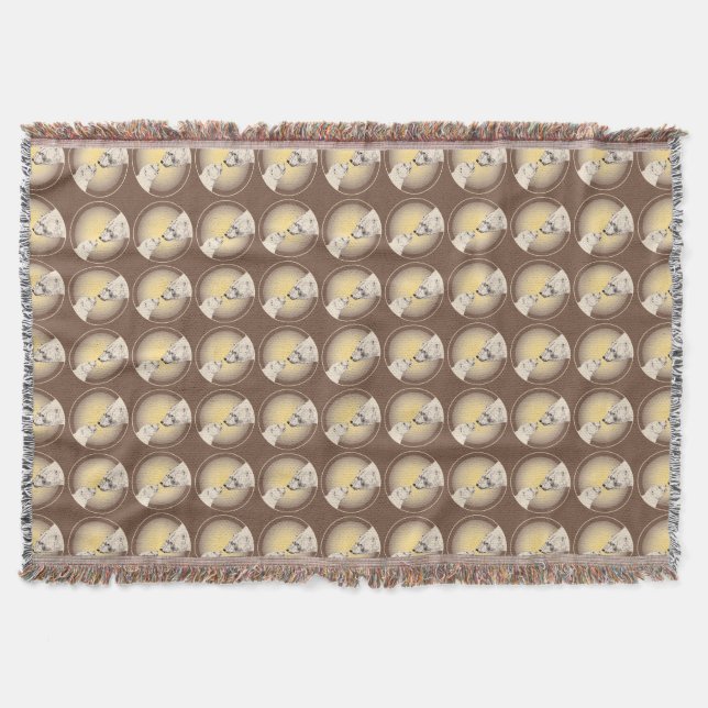 Bear Art Blanket Mother & Cubs Bear Throw Blanket Decke (Vorderseite)