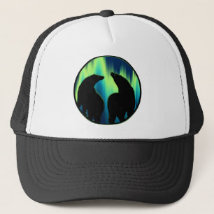 Bear Art Caps Aurora Native Art Beats Caps Truckerkappe