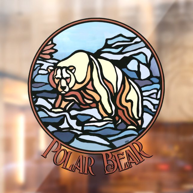 Bear Art Decal Custom Tribal Bear Art Window Fensteraufkleber (Blatt 2)