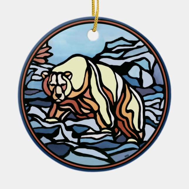 Bear Art Ornament Personalisierte Bärendekoration (Vorne)