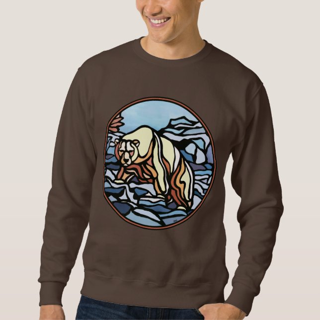 Bear Art Sweatshirt Unisex Native Bear Shirts (Vorderseite)
