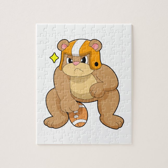Bear at Football Sports (Vertikal)