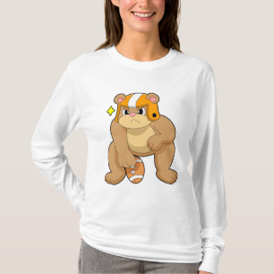 Bear at Football Sports T-Shirt