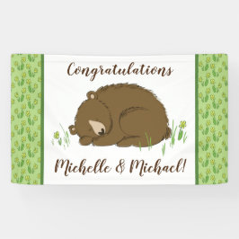 Bear Baby Dusche Banner