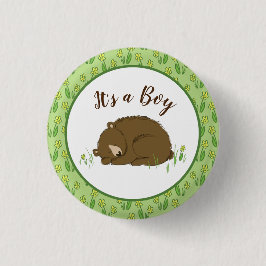 Bear Baby Dusche Button