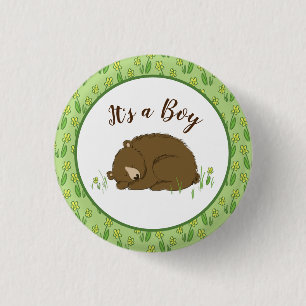 Bear Baby Dusche Button