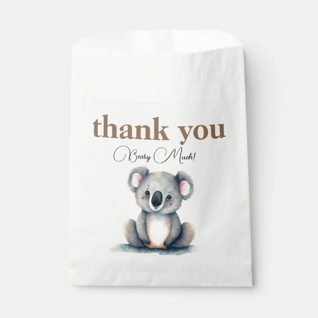 Bear Baby Dusche Fevor Bag Geschenktütchen (Vorderseite)