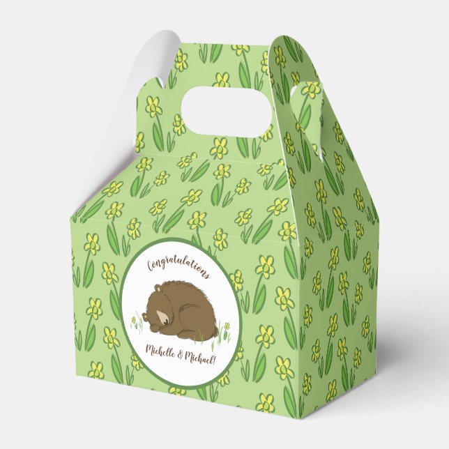 Bear Baby Dusche Geschenkschachtel (Vorderseite)