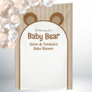Bear Baby Dusche - Niedliche, klassische Schwanger Banner