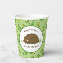 Bear Baby Dusche Pappbecher