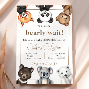 Bear Baby Shower Einladung