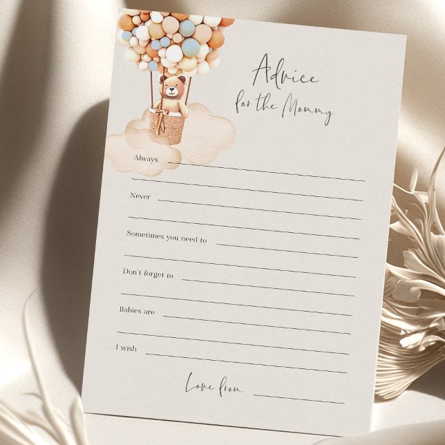Bear Baby Shower Game Advice für Mama-to-be (Von Creator hochgeladen)