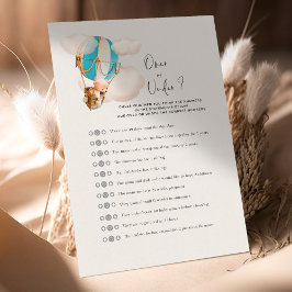 Bear Baby Shower Game - Over oder Under?