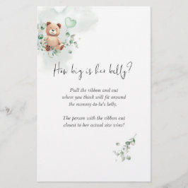 Bear Baby Shower Game - Wie groß ist ihr Bauch?