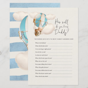 Bear Baby Shower Game - Wie gut kennen Sie Daddy?