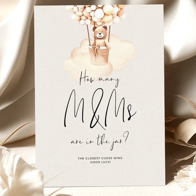 Bear Baby Shower Game Wie viele M&M's (Von Creator hochgeladen)