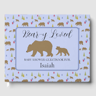 Bear Baby Shower Gästebuch für Baby Boys
