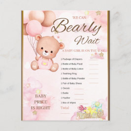 Bear Baby Shower Girl Game