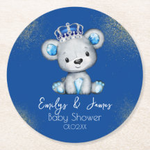 Bear Baby Shower Prince Funkelnd Blue Boys