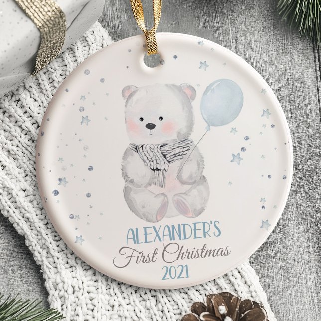 Bear Baby's First Christmas Ornament Wald (Baby's First Christmas Ornament bear)