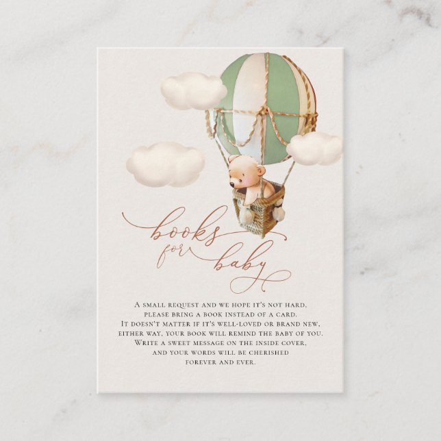 Bear Balloon Livres pour bébés Carte de boîtier (Devant)