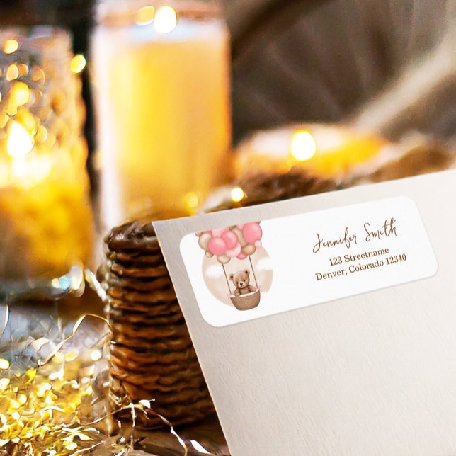 Bear Balloons Pink Boho Bearly Wait Baby Dusche (Von Creator hochgeladen)