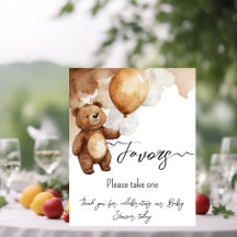 Bear Balloons warten Baby Shower Favoriten