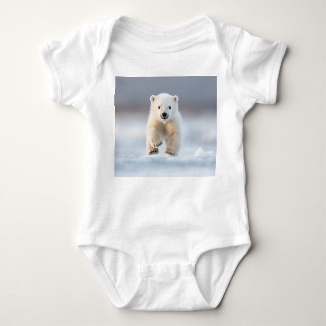Bear Bear Cub Baby Bodysuit Baby Strampler (Vorderseite)