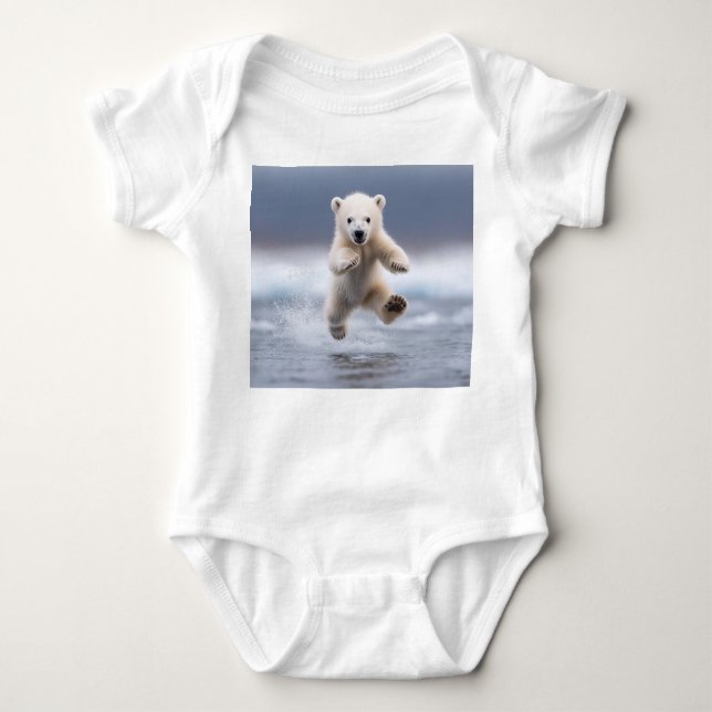 Bear Bear Cub Baby Bodysuit Strampler (Vorderseite)
