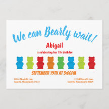 Bear Bear Kid's Birthday Einladung