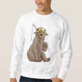 Bear beim Angeln mit Angelrute Sweatshirt