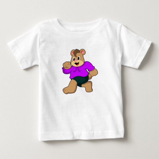 Bear beim Laufen Baby T-shirt (Vorderseite)
